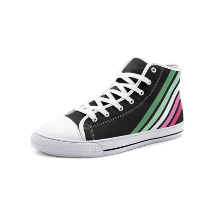 abrosexual shoes, abro pride sneakers, white