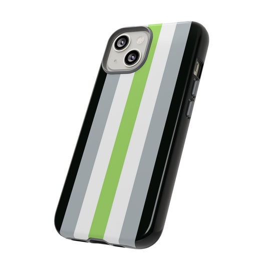 agender flag phone case, side