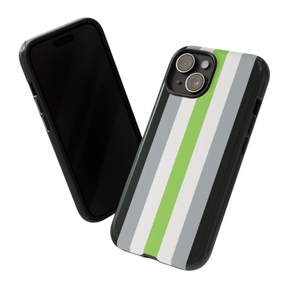 agender flag phone case, tilt