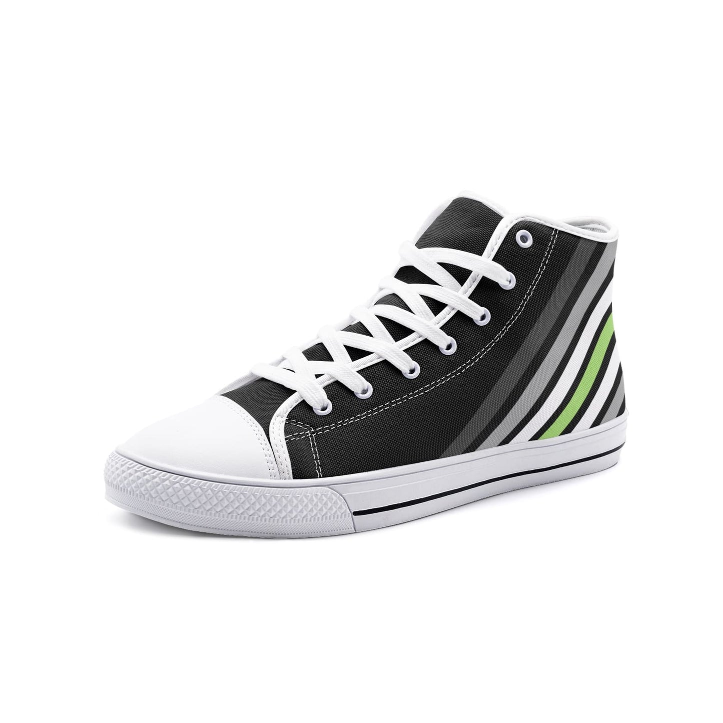 agender shoes, subtle genderless sneakers, white