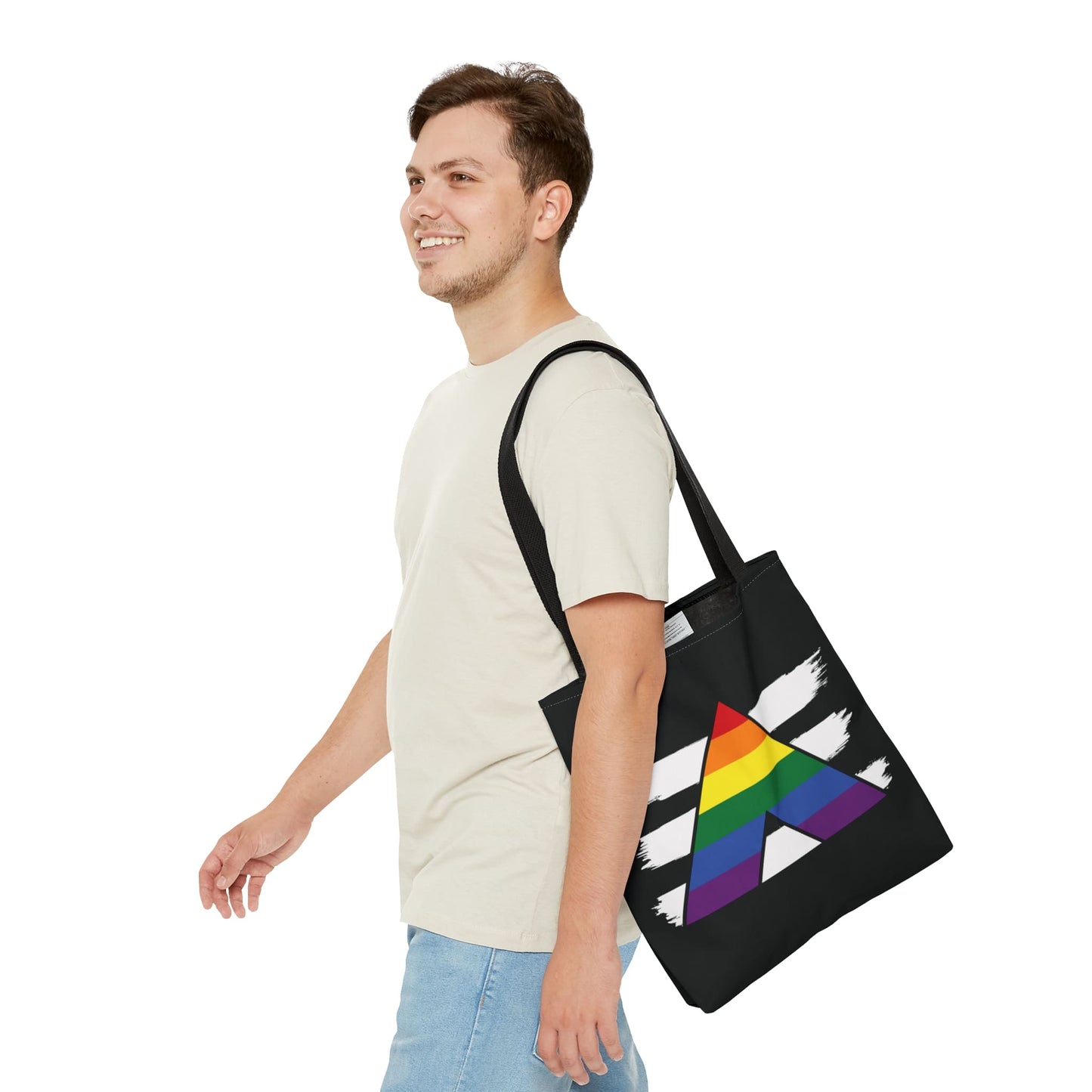 LGBTQ ally pride tote bag, medium