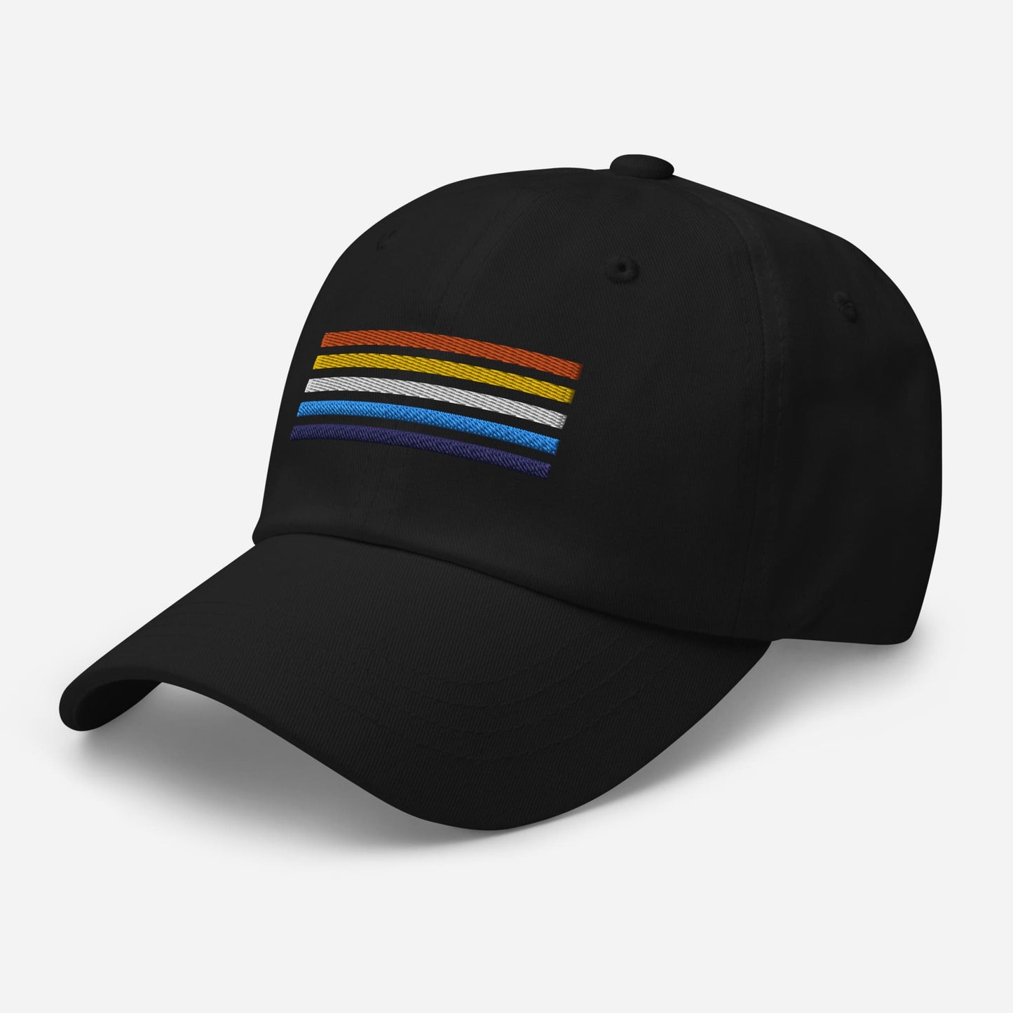 aroace hat, aro ace pride embroidered cap, right