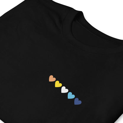 aroace shirt, subtle aro ace pride pocket design tee, zoom