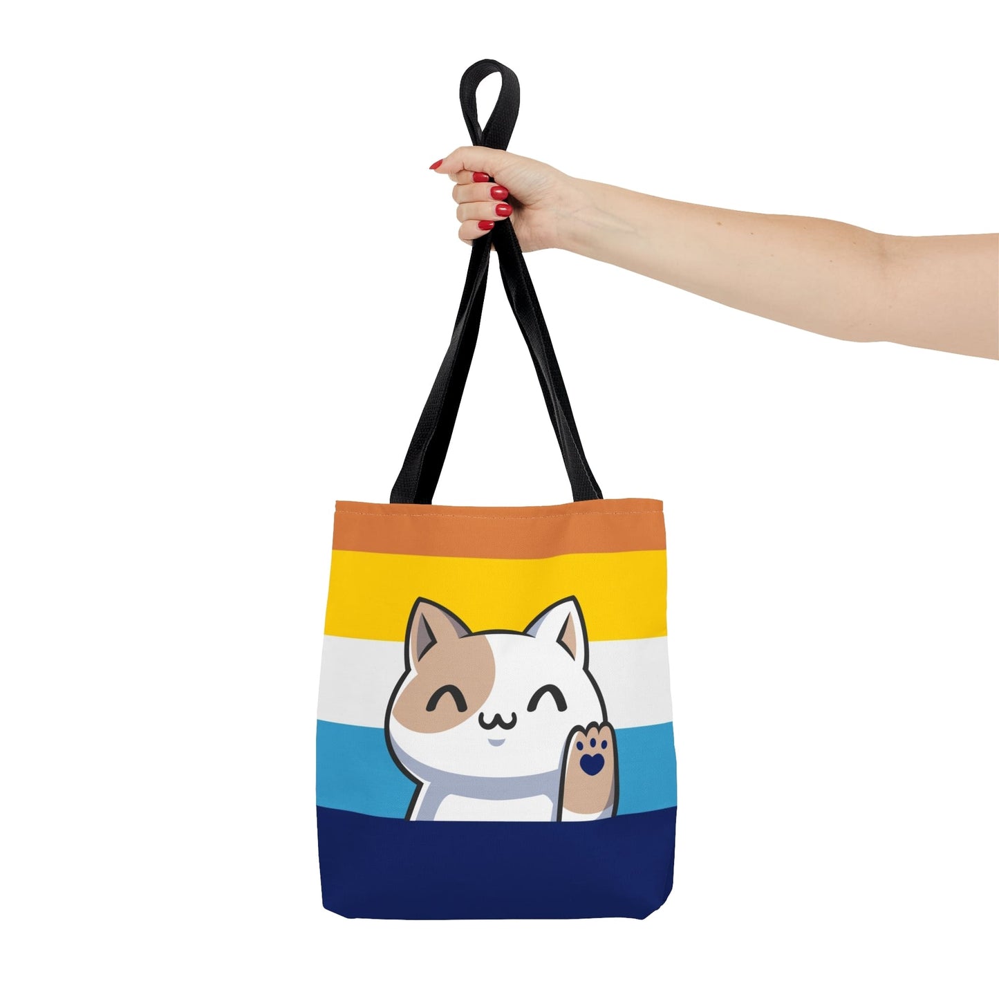 aroace tote bag cute cat, small