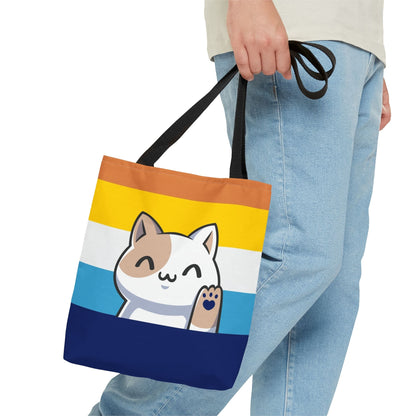 aroace tote bag cute cat, small