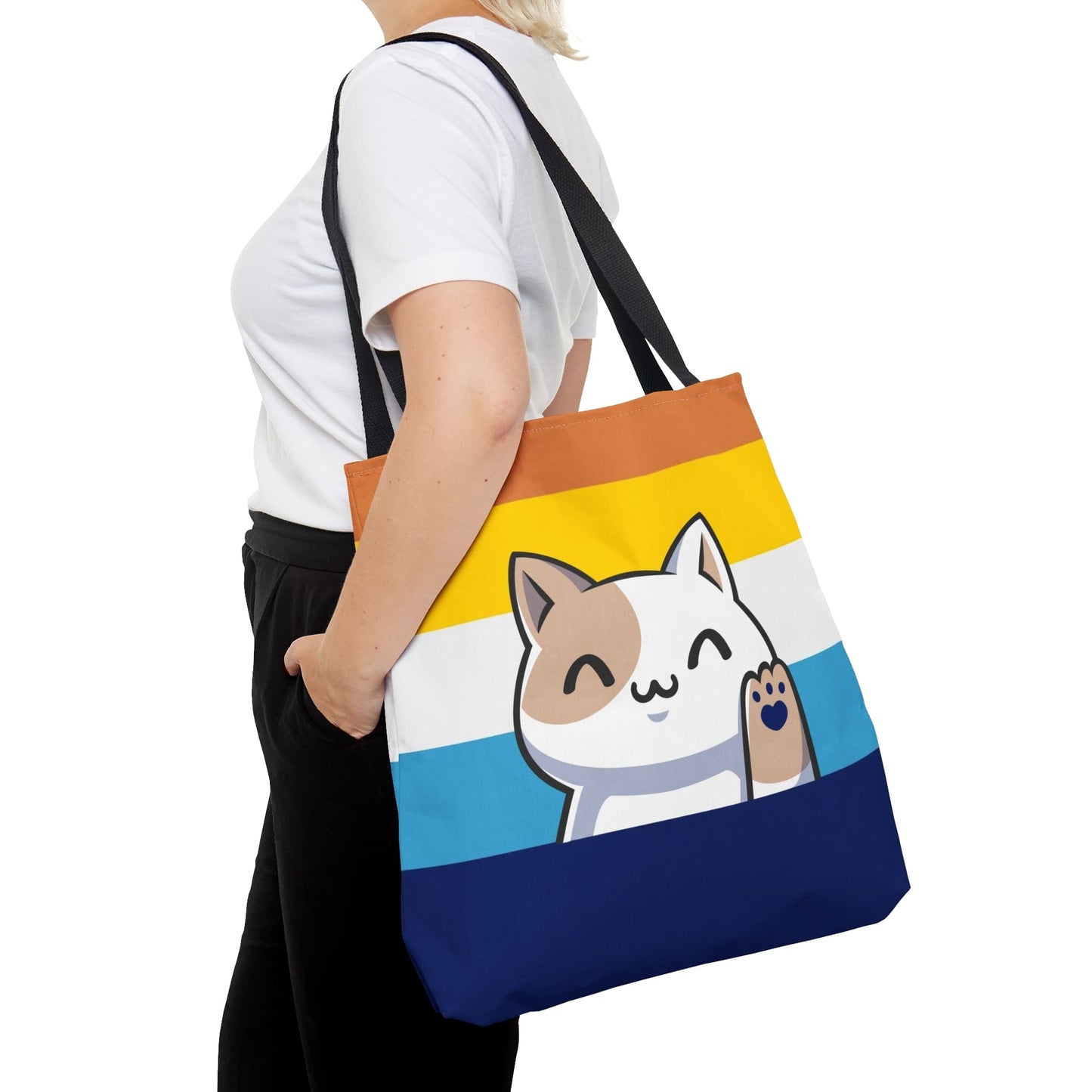 Aroace tote bag kawaii cat