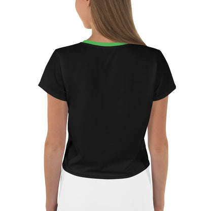 aromantic crop top, model 1 back