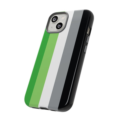 aromantic flag phone case, side