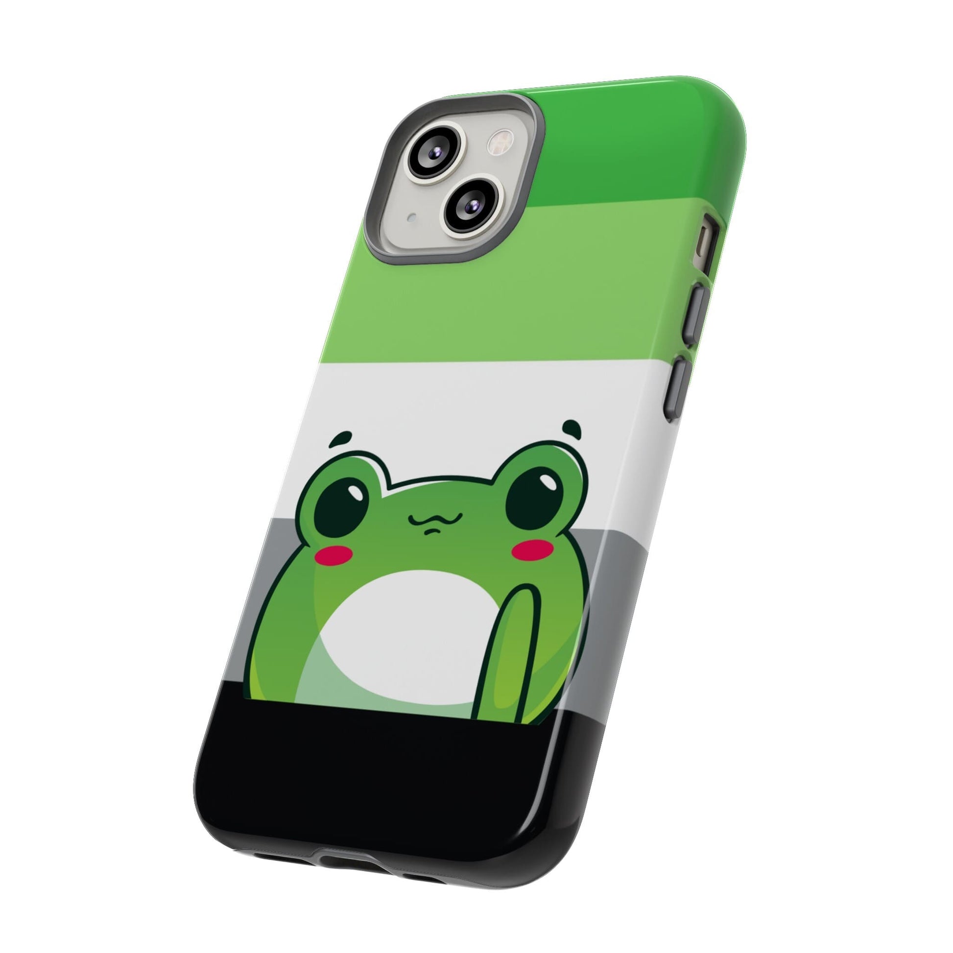 aromantic phone case kawaii frog, side