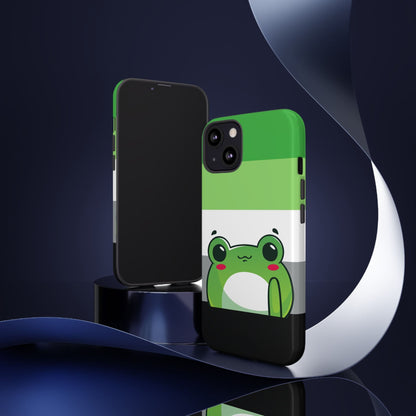 aromantic phone case kawaii frog