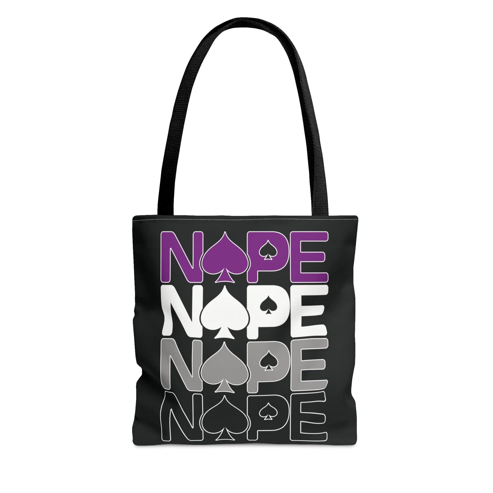 asexual tote bag, nope ace of spades bag