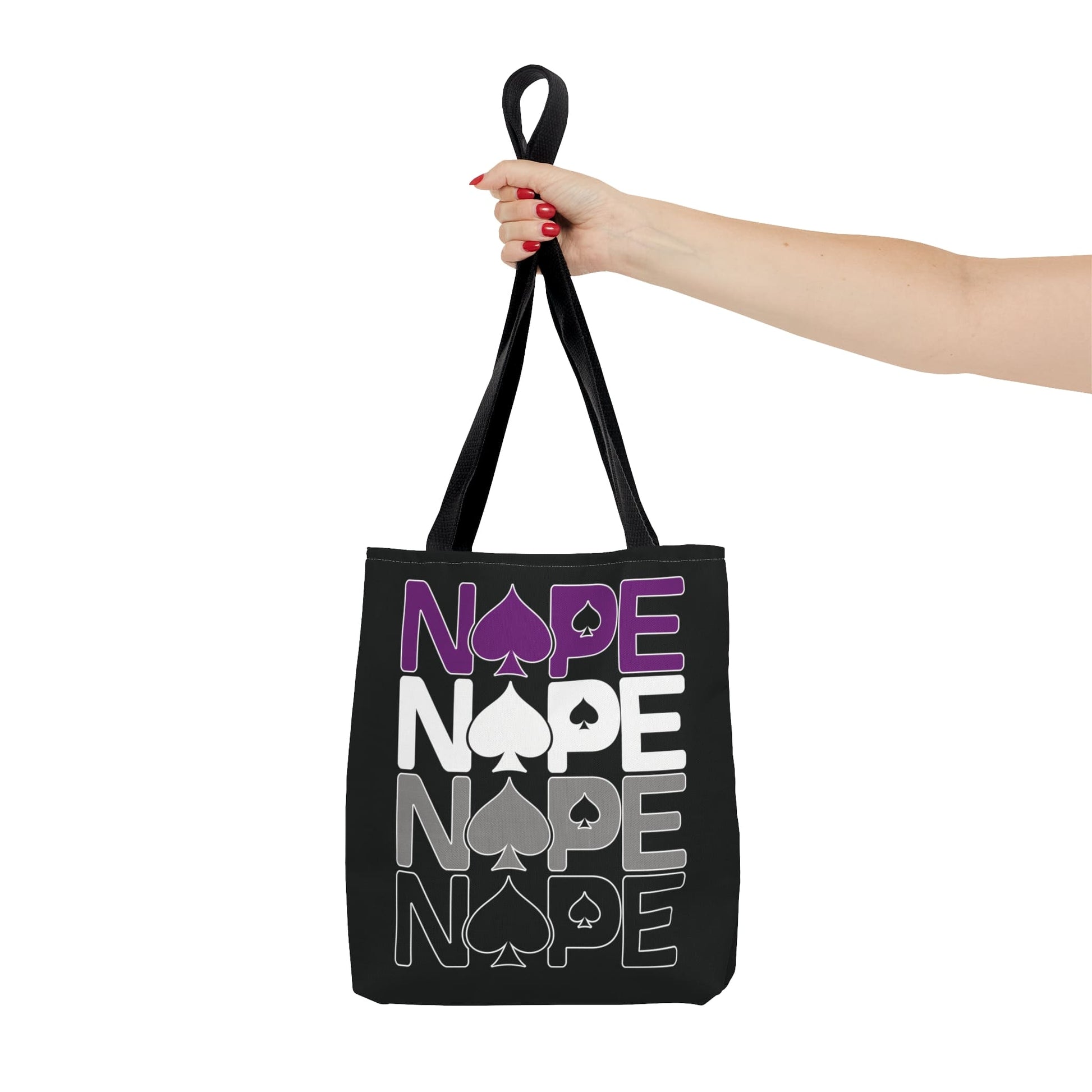 asexual tote bag, nope ace of spades bag, small