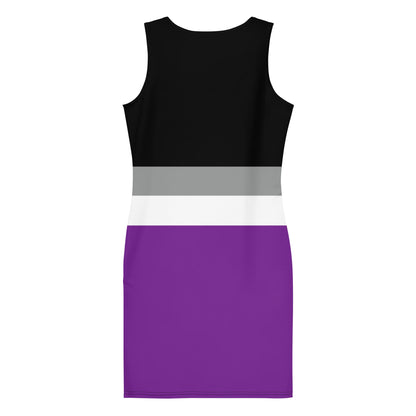 asexual dress, flatlay back