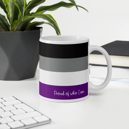 asexual coffee mug on desk