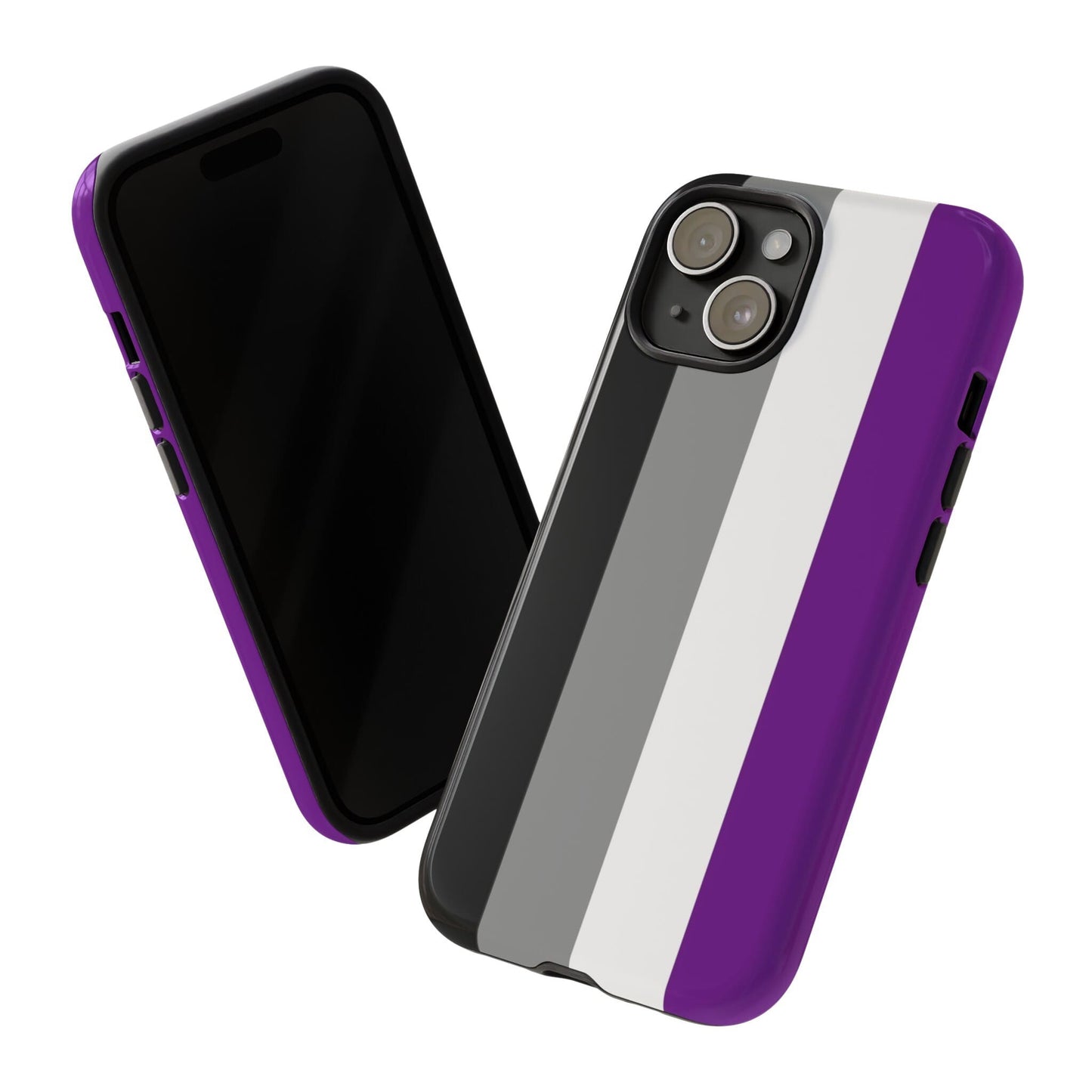 asexual flag phone case, tilt