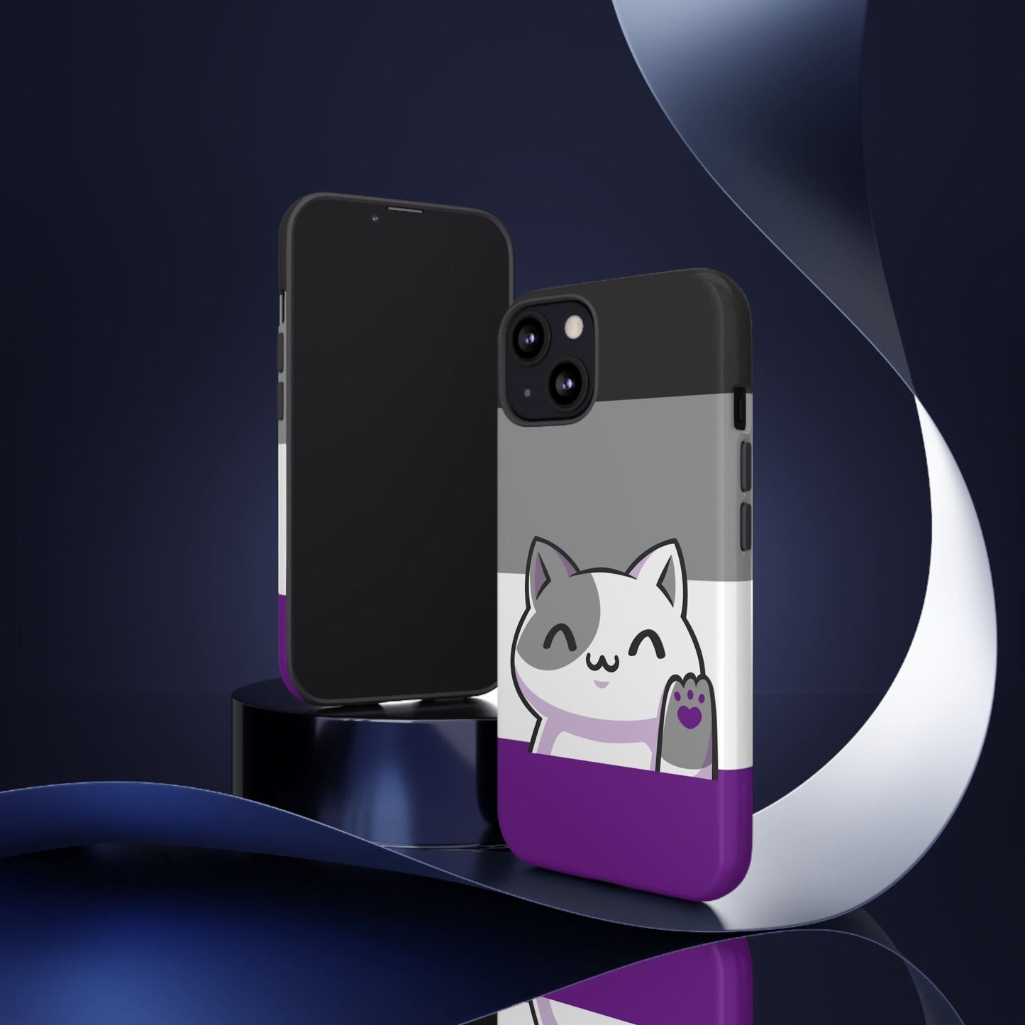 asexual phone case kawaii cat