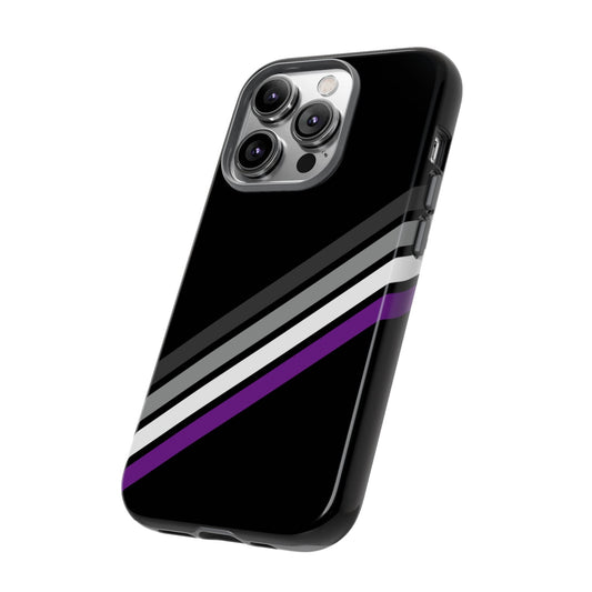 asexual phone case, ace subtle pride, side