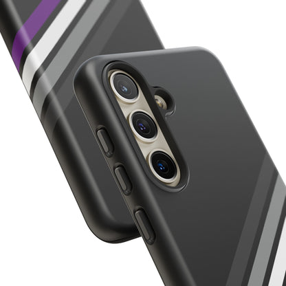 asexual phone case, ace subtle pride, close up