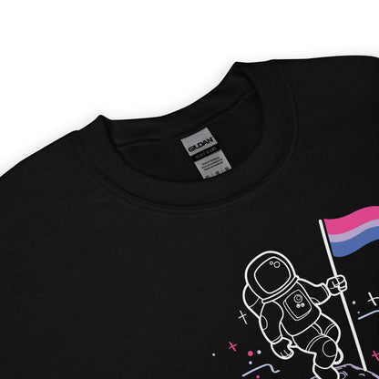 detail of subtle bisexual sweatshirt