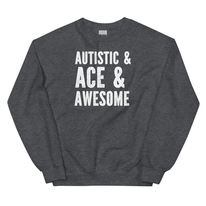 Autistic asexual sweatshirt, grey