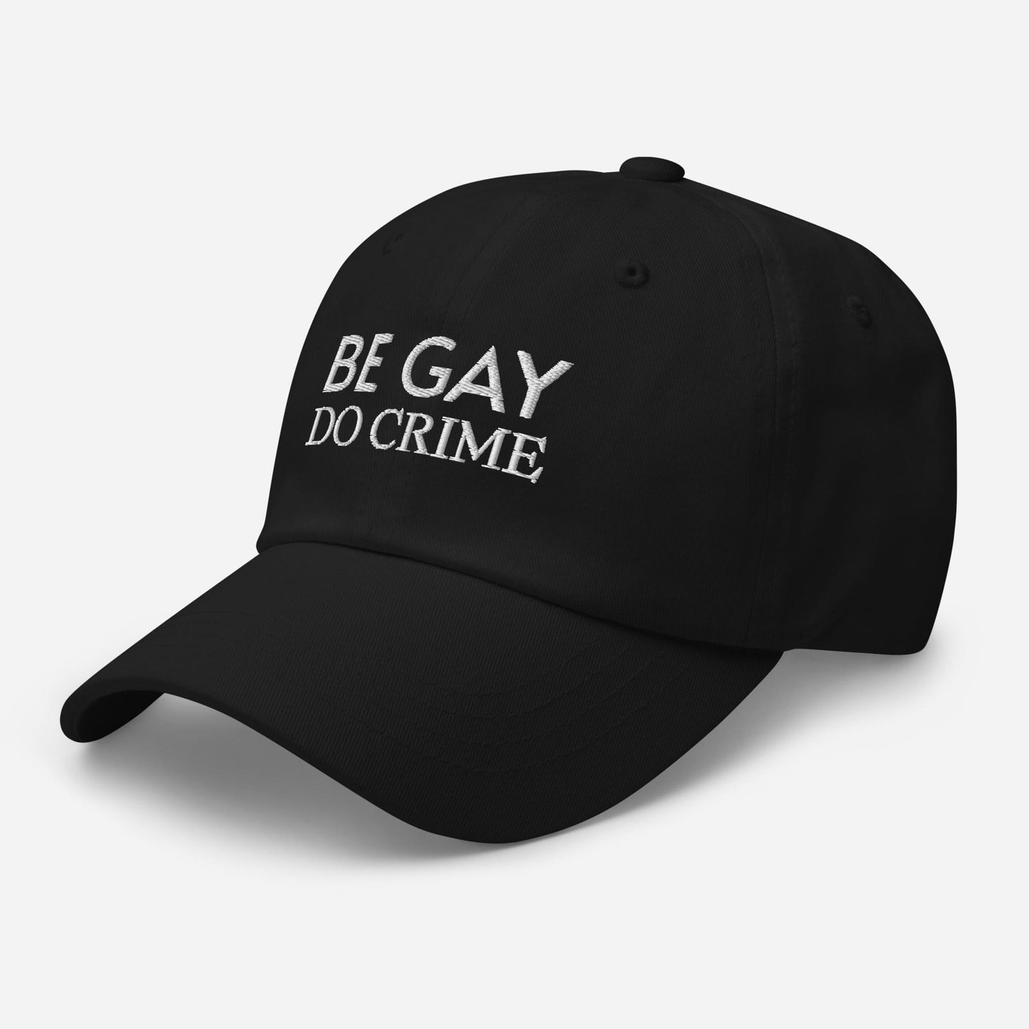 gay hat, funny embroidered LGBT cap, side 1