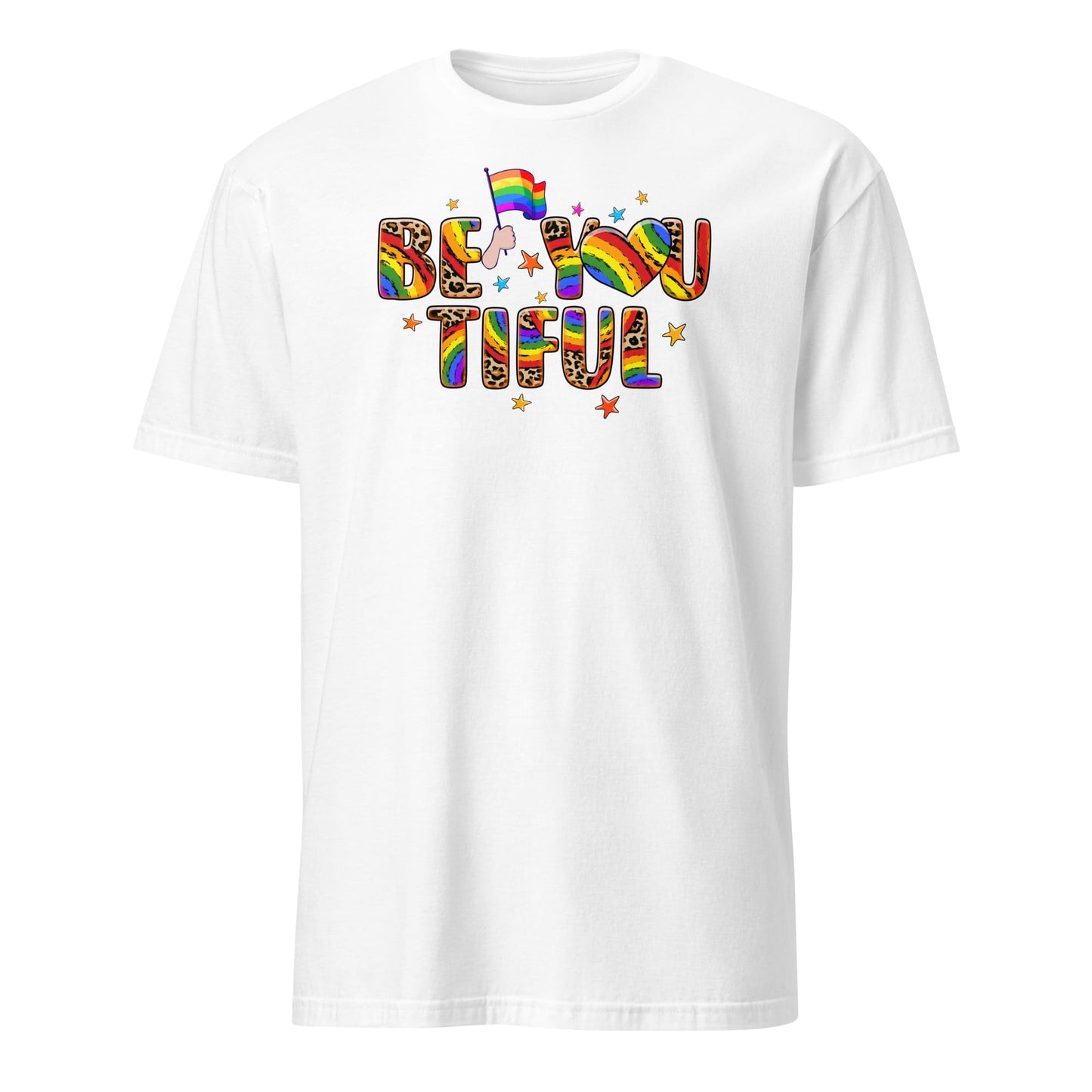 LGBTQ shirt, positivity pride, white