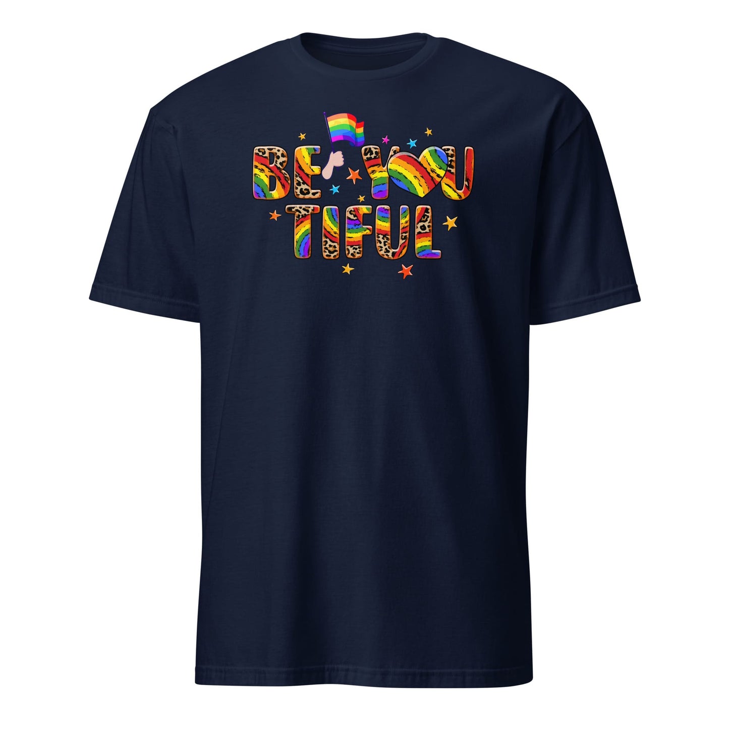 LGBTQ shirt, positivity pride, navy