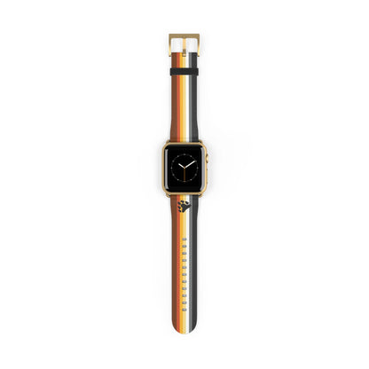 bear pride watch band for Apple iwatch, gold