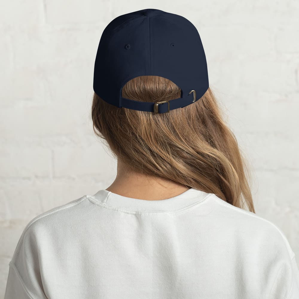 lesbian hat, funny embroidered wlw pride cap, back model