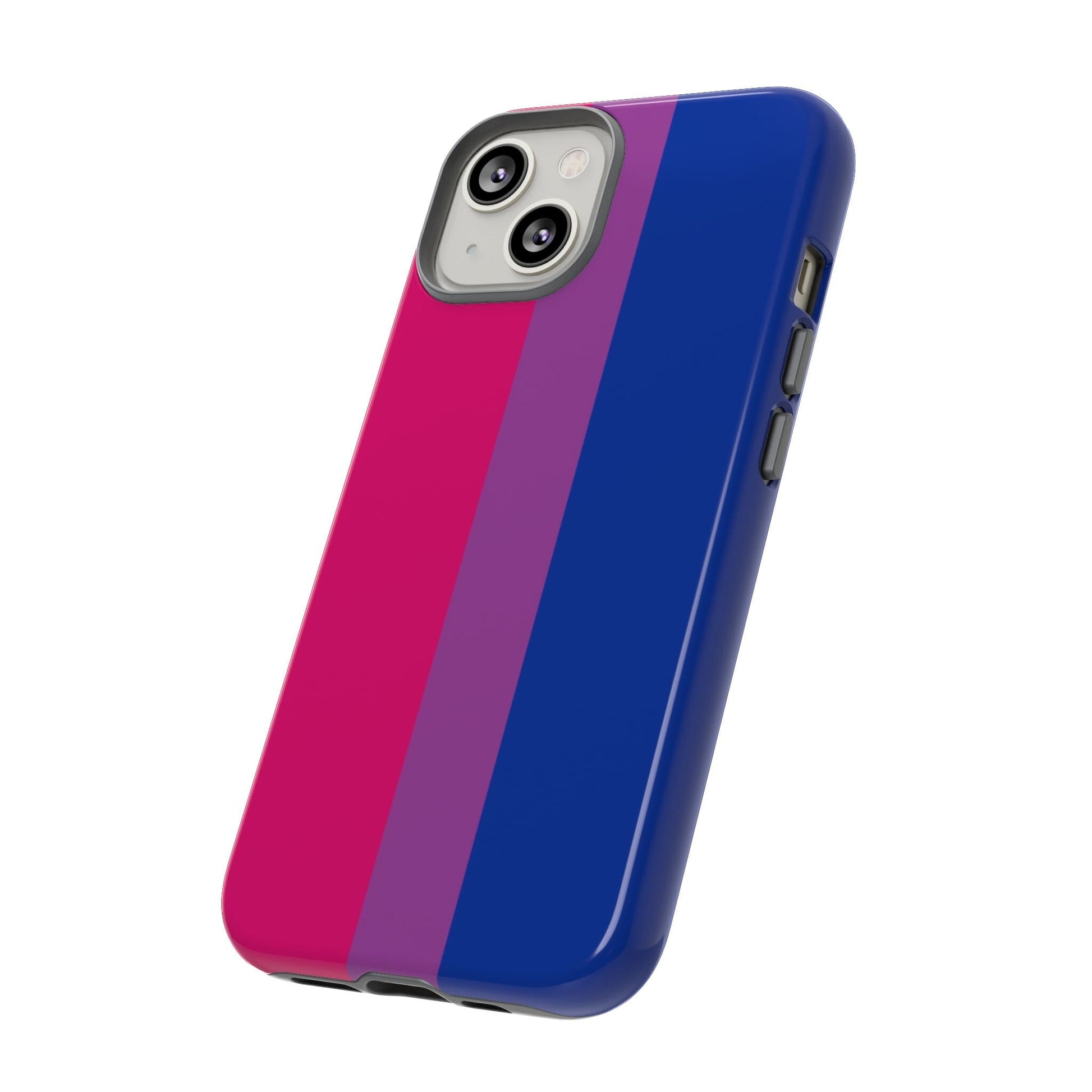 bisexual flag phone case, side