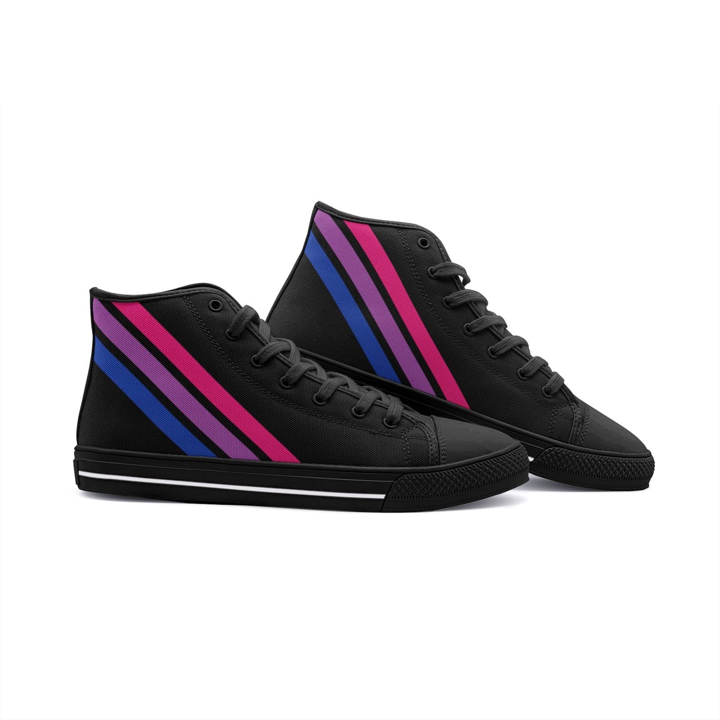 bisexual shoes, subtle bi sneakers, black