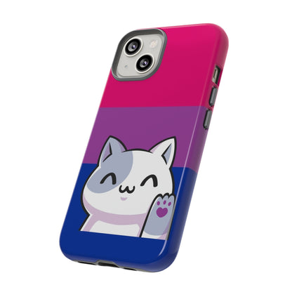 bisexual phone case kawaii cat, side