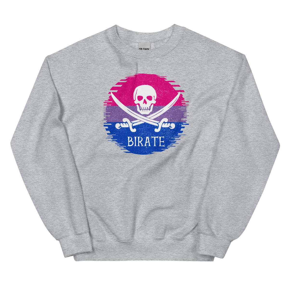 funny bisexual sweatshirt in gray