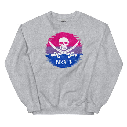 funny bisexual sweatshirt in gray