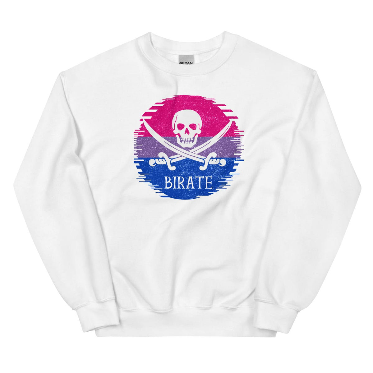 funny bisexual sweatshirt in white
