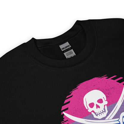 detail of funny bisexual sweatshirt