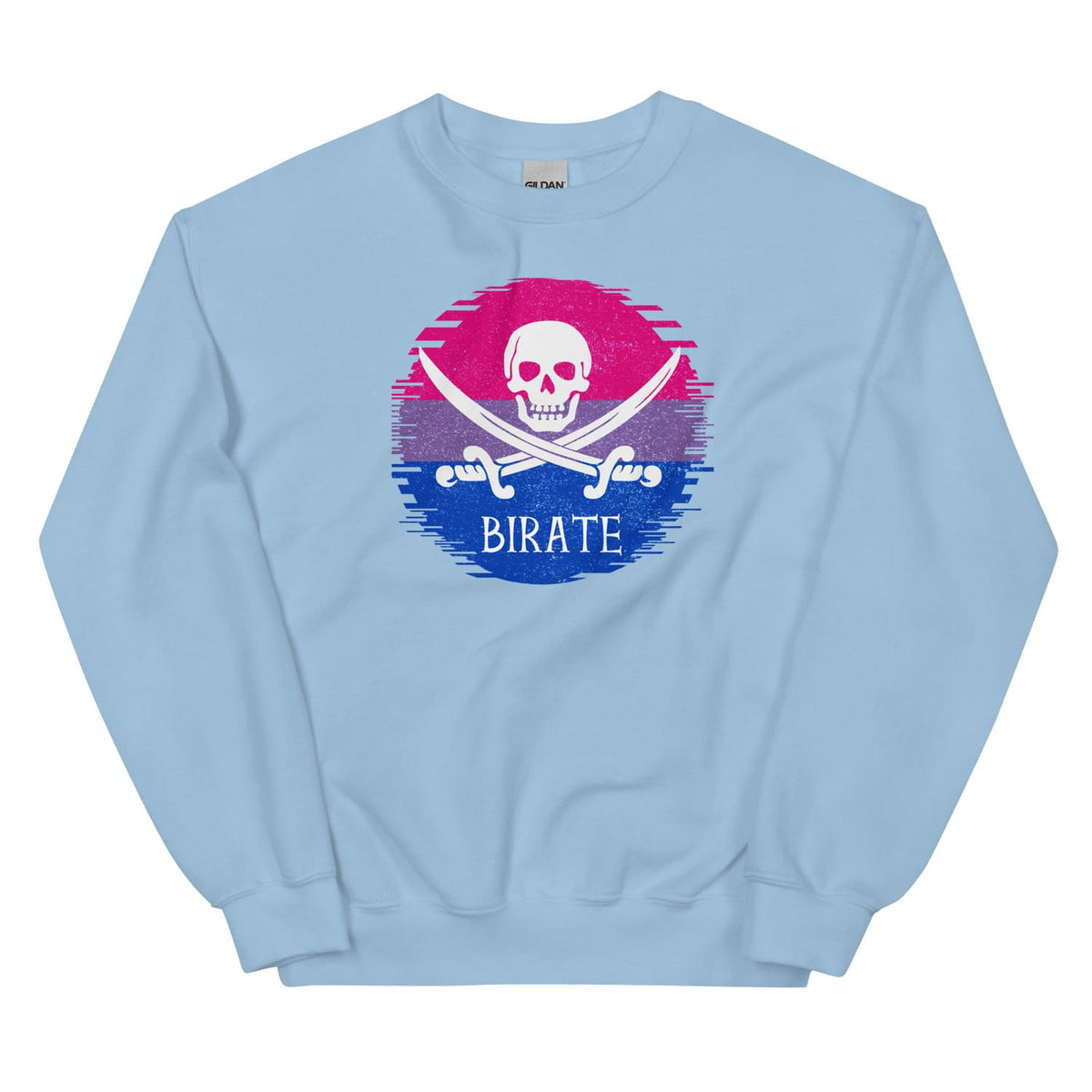 funny bisexual sweatshirt in blue