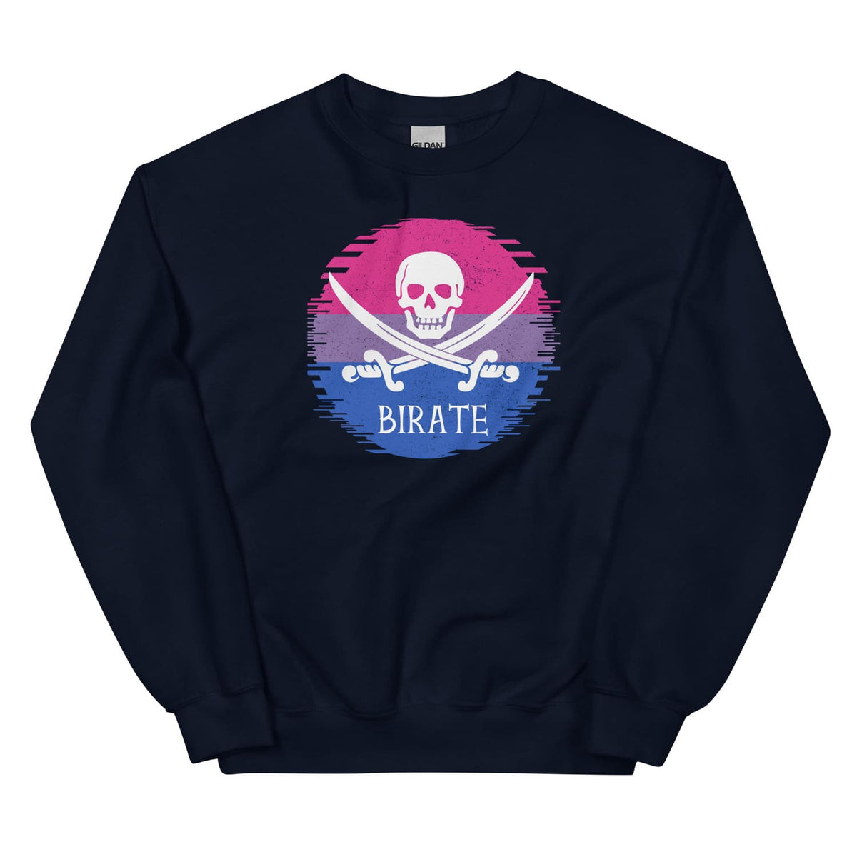 funny bisexual sweatshirt in navy