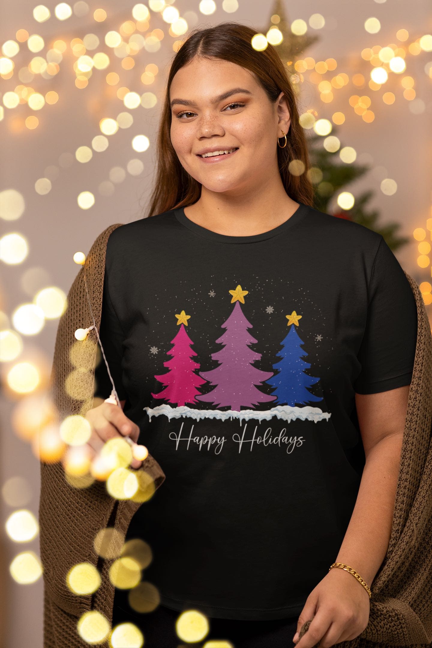 Christmas tree bisexual t shirt