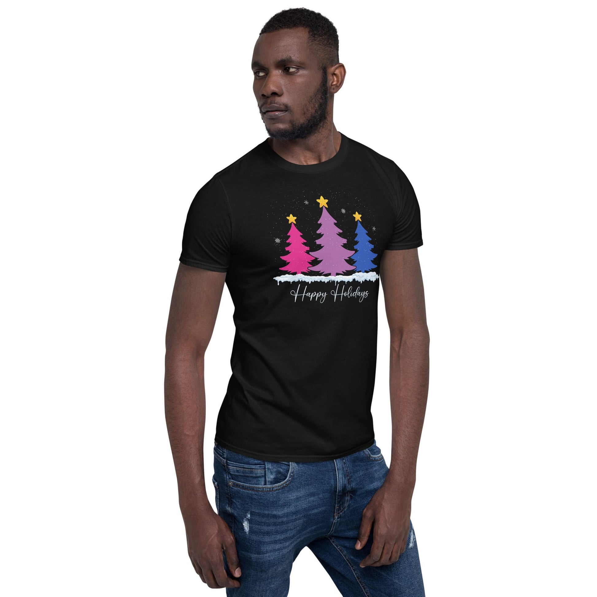 Christmas bi pride t shirt