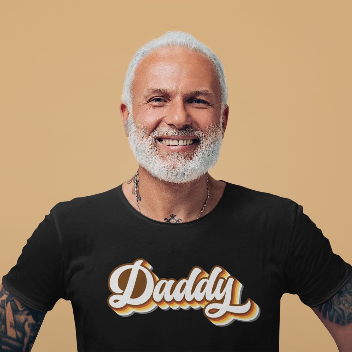 gay daddy bear pride shirt in use