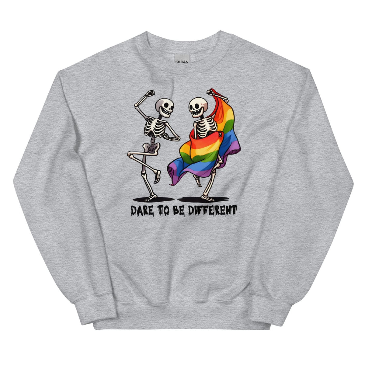 Dancing skeletons LGBTQ sweatshirt