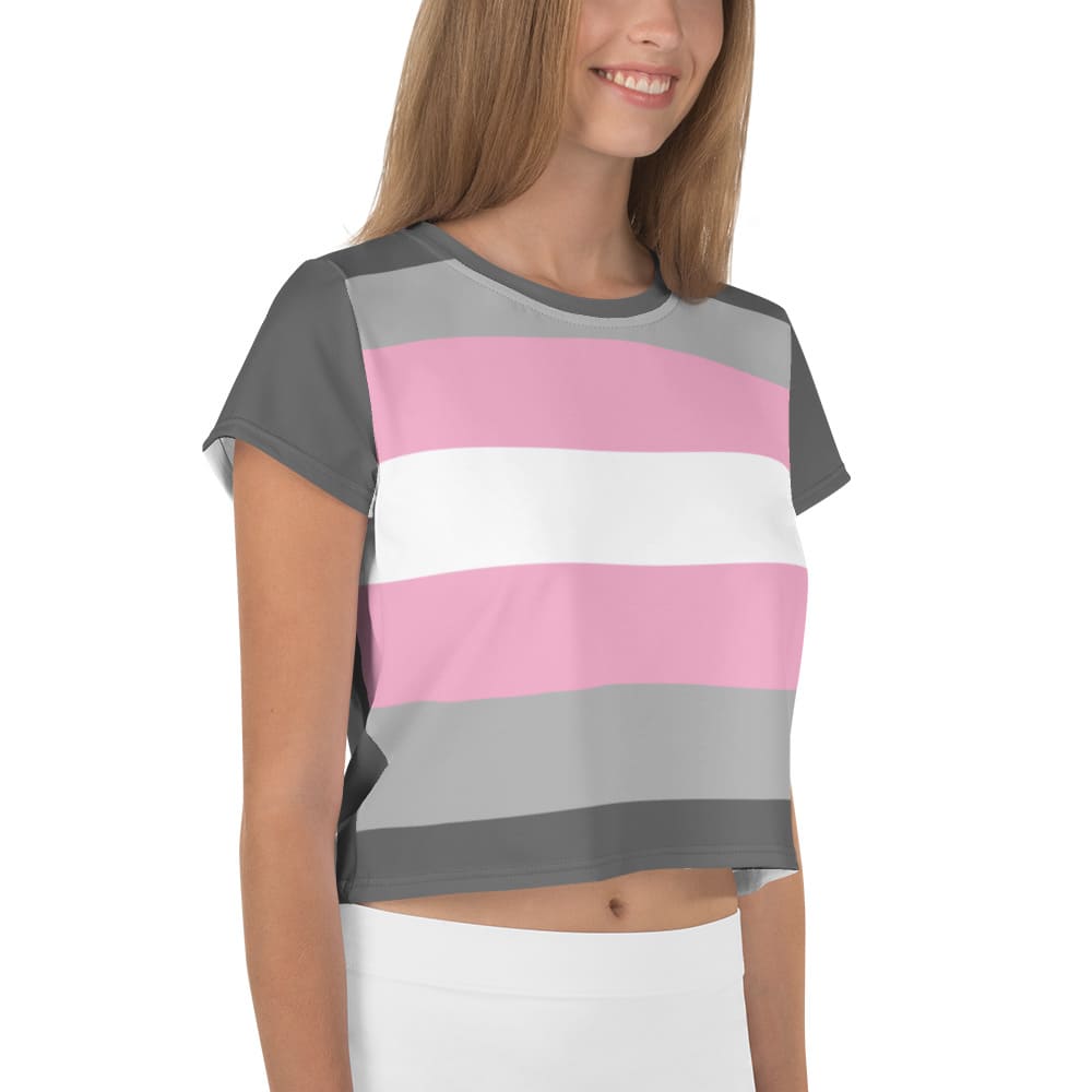 demigirl crop top, model 1 right