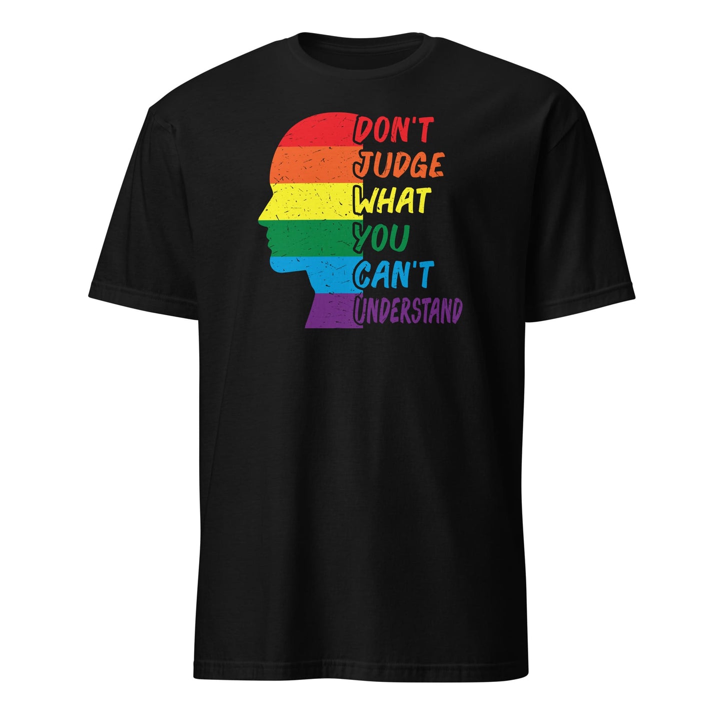 pride shirt, LGBT awareness tee, black