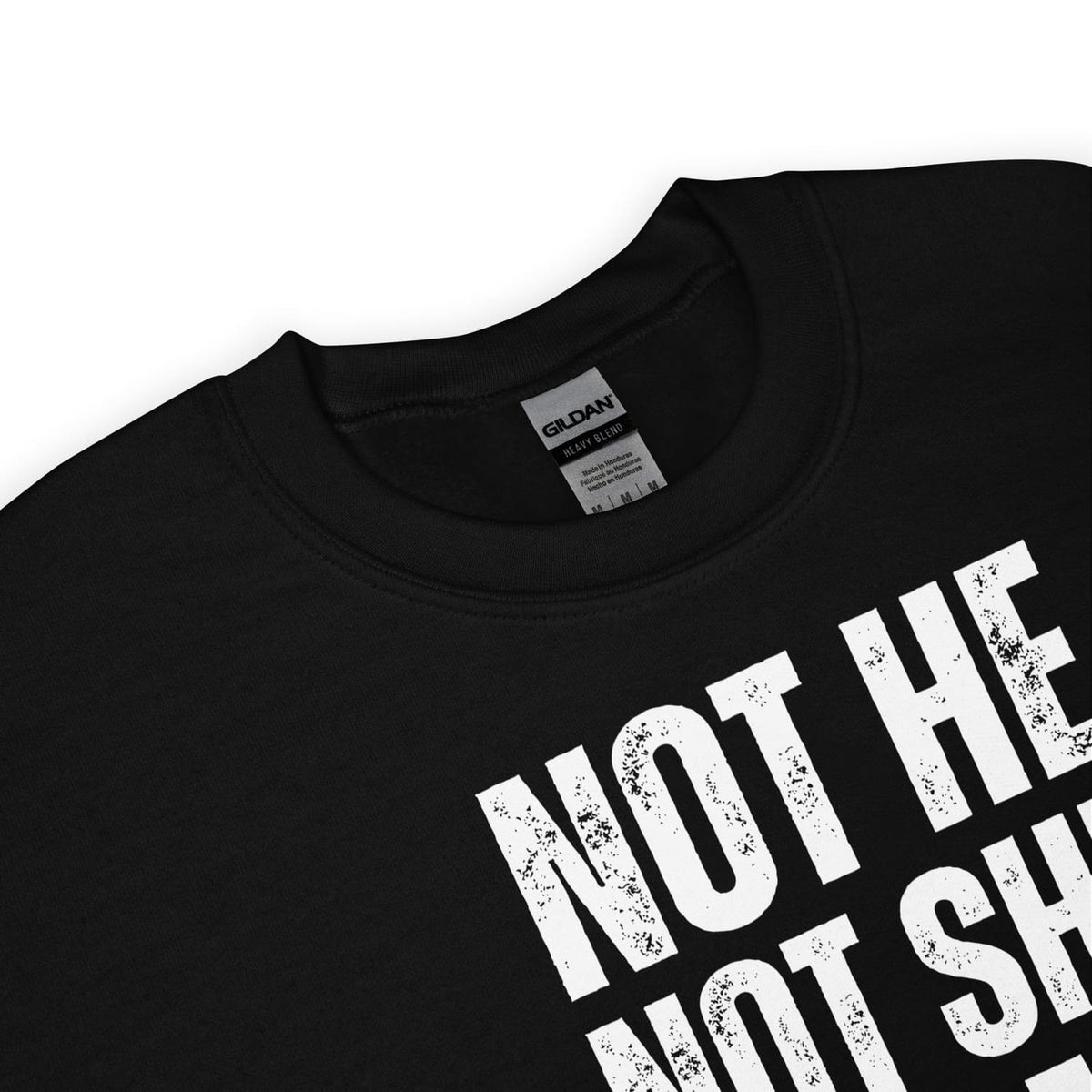 detail of nonbinary sweatshirt