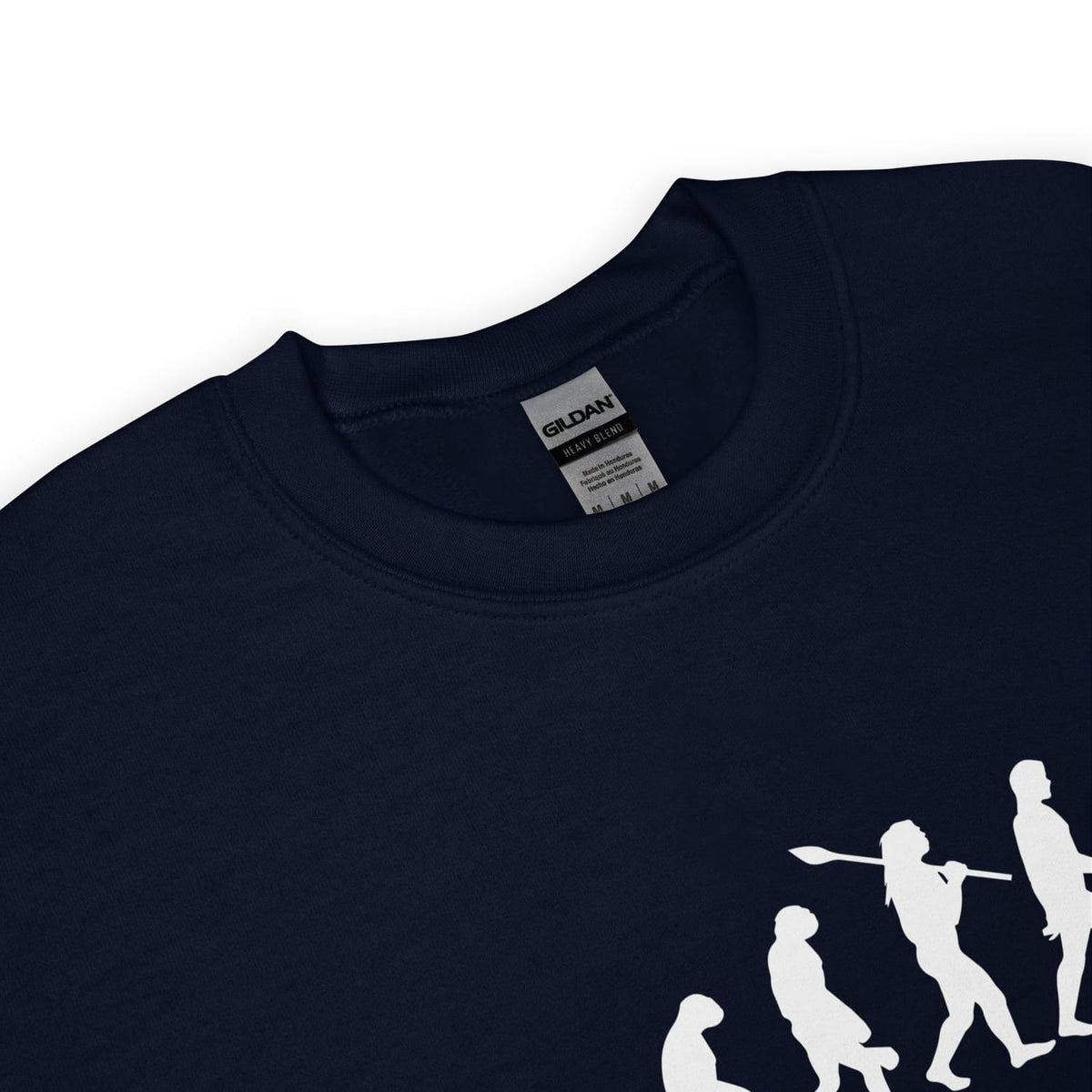 Transgender  blue sweatshirt with white graphic design on a white background