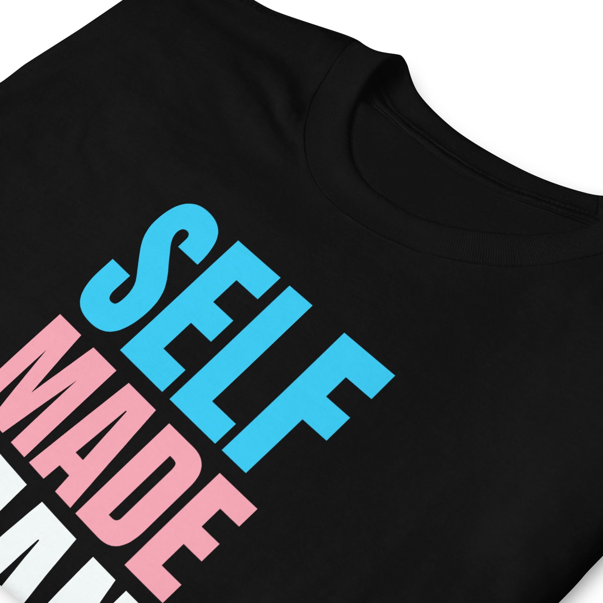 transgender FTM shirt, self made man trans pride, zoom