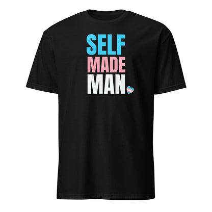 transgender FTM shirt, self made man trans pride, hang