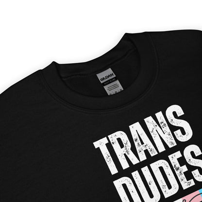 Black transgender sweatshirt on a white background