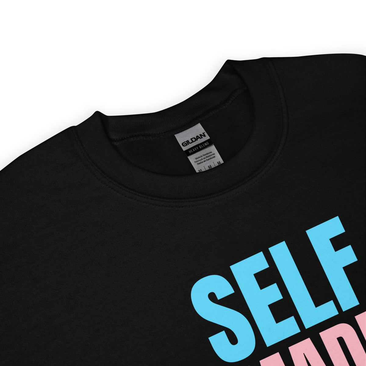 Detail of FTM transgender sweatshirt